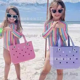 Shoulder Bags New Childrens EVA Beach Bag Handbag EVA Beach Storage Bag EVA Basket Pet Bag T240416