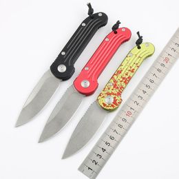 High Quality CK0410 LUDT AUTO Tactical Knife D2 Stone Wash Drop Point Blade CNC Aviation Aluminium Handle Outdoor Camping EDC Pocket Knives