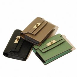 luxury Women's Leather Busin Card Holder 2023 New Small and Large Capacity Women's Card Bag Premium Leather Card Bag P9MI#