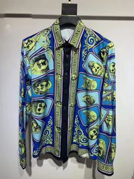 mens designer shirts casablanc Hawaii Shirts dress shirt printing pattern camicia unisex button up hemdQ12