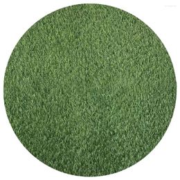 Decorative Flowers Artificial Grass Turf Indoor/Outdoor Area Rug - Soft Synthetic Mat For Pets And Gardens (23.58 Inch)