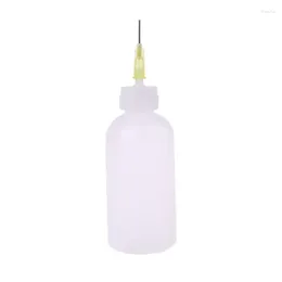 Storage Bottles 1pc 50ml Clear Liquid Bottle For Rosin Solder Paste With 1 Needle Wholesale