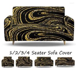 Chair Covers Sofa Cover 1 2 3 4 Seater Slipcovers Marbling Stretch Couch Polyester Spandex Furniture Protector