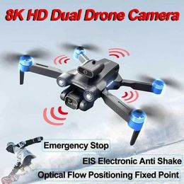 Drones 8K S1S Dual Camera Brushless Motor Drone Obstacle Avoidance Optical Flow Hovering Aerial Photography Quadcopter For Xiami Travel 24416