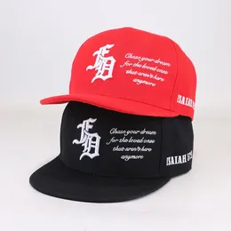 Ball Caps Basketball Casual Sun FD Embroidery Baseball Hats Fashion Snapback Hat Cap Red Acrylic Hip Hop For Men Women Adult Outdoor