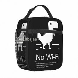 no Internet Dinosaur Insulated Lunch Bag Cooler Bag Meal Ctainer Cooler Jurassic Offline Park Lunch Box Tote Beach Outdoor k7op#