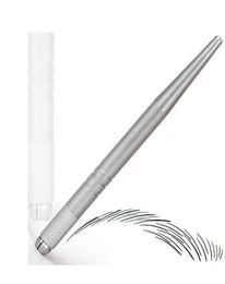 100Pcs professional 3D silver permanent eyebrow microblade pen embroidery tattoo manual pen with high quallity9111770