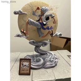 Action Toy Figures 30cm Anime Action Figure One Piece Luffy Gear 5 Action Figure Monkey D. Luffy Figures PVC Model Toy Ornament Sun God Nika Gifts Y240415