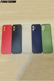 Frosted Phone Cases Matte Soft PP Carbon Fibre Grain Protective Shell For IPhone 6s 7 8 Plus X Xs XR 11 12 13 14 Pro Max 12pro 12m1246415