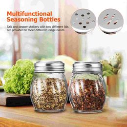 Disposable Cups Straws Cheese Salt Pepper Shakers Lid Glass Jar Container Spice Jars Seasoning Containers
