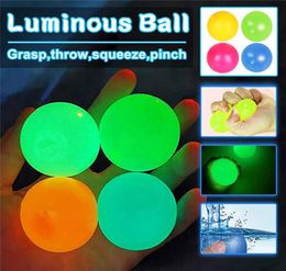 Ceiling Sticky Wall Ball Luminous Glow In The Dark Squishy Anti Stress Balls Stretchable Soft Squeeze Adult Kids Toys Party Gift 28881927