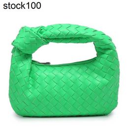 BottegVenetas Jodie Top Italy Handbag Bag Knot Buns 2024 Spring and Summer Woven Croissant Dumplings Cloud Bun Women's Leather