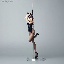 Action Toy Figures Sexy Bunny Girl 1/7 Scale Figurine with Original Art and Pole Dancing Pose Y240415