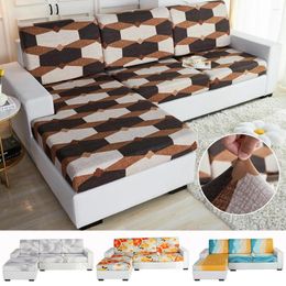 Chair Covers Printing Sofa Cushion Elastic Cover Protective For Living Room Office Washable Removable L-shaped Seat El