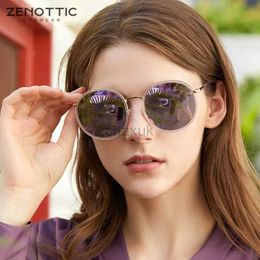 Sunglasses ZENOTTIC Acetate Round Sunglasses Women Coating Sun Glasses Driving Shades Anti-glare Goggles UV400 Protection Eyewear 24416