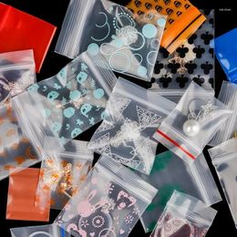 Storage Bags 500PCS Mini Clear PE Small Items Bag Plastic Packaging Earring Ring Pills Pendant Trial Pouch