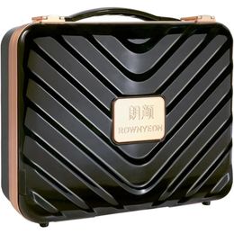 Travel Makeup Case With Light Up Mirror Portable Train Organiser Box 240416