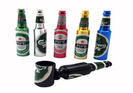 Mini Beer Smoking Metal Pipes Portable Creative Smoking Pipe Herb Tobacco Pipe Gift Grinder Smoke Hookah Random Color3921701