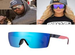 2021 Heat Wave brand sunglasses square Conjoined lens Women men sun glasses Female male UV400 High quality luxury goggles7891086