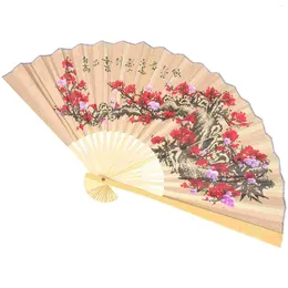 Decorative Figurines Vintage Printing Wall Hanging Folding Fan Chinese Style Party Festival