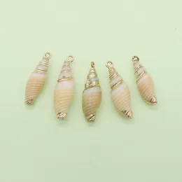 Pendant Necklaces Natural Conch Cowrie Sea Shell Beach Phnom Penh Charms For Jewelry Making DIY Necklace Earrings Accessories Supplies