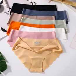 Kadın Panties Kesintisiz Kadın iç çamaşırı Pantys Kadın kültleri için seksi iç çamaşırı düz renkli düşük yükseliş brifingleri Lenceria şehvetli mujer