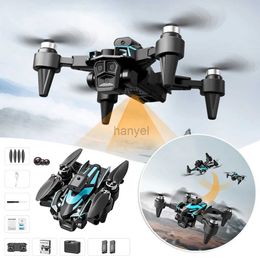 Drones Foldable Triple Lens HD Aerial-Drone Multifunctional Quadcopters Camera Toys For Kids Teens Adult 240416