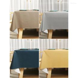 Table Cloth Tablecloth Pure Colour Waterproof And Oil Disposable Rectangular PVC Mat_Jes1253