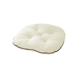 Pillow Soft Cotton Stool Thick Backrest Office Computer Chair Seat Pad Solid Colour Simple Style Buttocks Mat