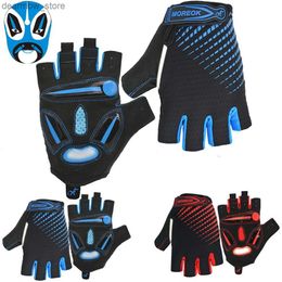 Cycling Gloves Bicyc Gloves Half Finger Cycling Glove Men Women Summer Gel Breathab Bike Gloves Shockproof Sports Gloves Guantes Ciclismo L48