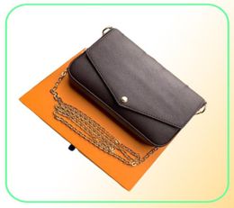 2021 3piece set luxurys handbags chain shoulder bag designers crossbody women handbags and purse new style high quality fashion w6229699