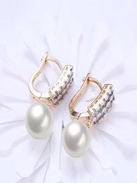 Women Pearl Earrings For Women 925 Sterling Silver Round Natural Freshwater Pearl Earrings Fine Pearl Jewelry7862500