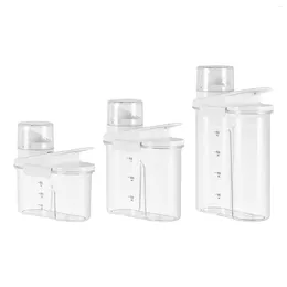 Storage Bottles Laundry Powder Container Multiuse Dry Food Liquid Dispenser For Toilet Bathroom Room Home