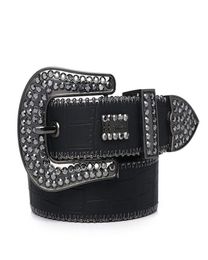luxury Fashion Belts for Women Designer MensSimon rhinestone belt with bling rhinestones as gift269d4964216