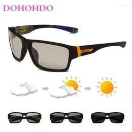 Sunglasses Women's Pochromic Polarized Men Driving Sports Chameleon Discoloration Goggles Polaroid Sun Glasses