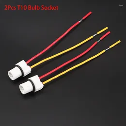 Lighting System 2Pcs T10 Connector Bulb Base Holder Socket With Wire For Car Instrument Lights Accessories