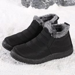 Walking Shoes Men's Boots 2024 Winter For Men Waterproof Snow Ankle Bota Masculina Booties Couple Sneakers