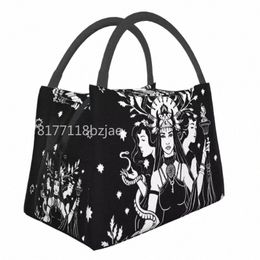 hekate Triple Godd Resuable Lunch Boxes Women Waterproof Goth Occult Halen Witch Thermal Cooler Food Insulated Lunch Bag 55c3#