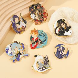 japanese childhood boys girl genshin sexy enamel pin Cute Anime Movies Games Hard Enamel Pins Collect Metal Cartoon Brooch Backpack Hat Bag Collar Lapel Badges