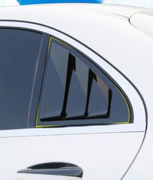 Car Styling Rear Window Triangle Shutters Decorative Stickers Trim Black For Mercedes Benz W176 C117 CLA A Class2259803