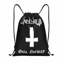 heete Band Drawstring Backpack Sports Gym Sackpack String Bag for Running q3U1#