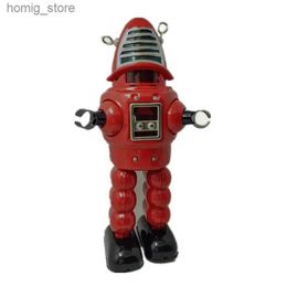 Adult Series Retro Style Toys Metal Tin Space Machinery Planet Bullet Robot Clockwork Toy Model Childrens Gifts Y240416