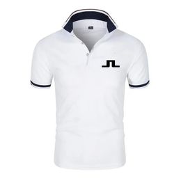 J Lindeberg Golf T-shirt Mens Golf Clothing Summer Comfortable Breathable Quick-drying Short Sleeve Tee Men Polo Luxury T-shirt 240416