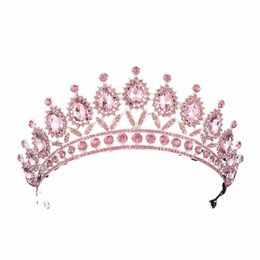 queen Tiaras Crowns Gorgeous Luxury Crystal Headbands Bridal Hairband Girls Prom Party Wedding Hair Jewelry Accories Gifts x2jV#