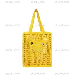 PRA Bag Womens Designer Bag Straw Woven Bag Shoulder Bag Beach Bag Fashion Mesh Hollow Woven Shopping Bags For Summer Straw Tote Bag Praada Bag 4591