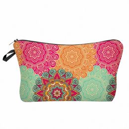 deanfun Colourful Mandala Fr Pretty Cosmetic Bag 3D Printed Waterproof Makeup Bag For Women with mandora x6O0#