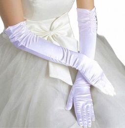 hot Sale Lg Bridal Gloves White Ivory Black Small Embroidered Flat Plate With Finger Guantes Wedding Accories 2459#