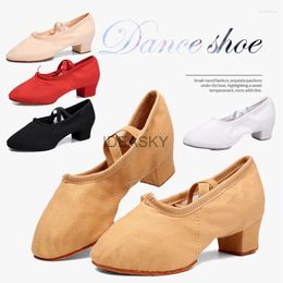 Dance Shoes Women For Dancing Genuine Leather Soft Soles Girls Exercise Yoga Jazz Ballet Teachers's Stripper 30-41