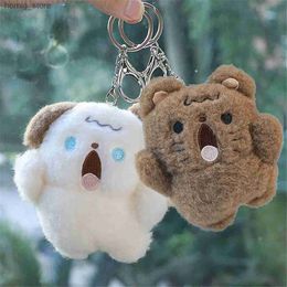 Plush Keychains Cute Cartoon Keychains Keyring Cat Plush Pendant Doll Keychain Backpack Ornament Friend Couple Phone Charm Accessories Jewelry Y240415