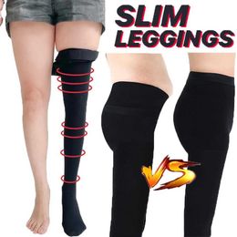 Sexy Socks Women Slim Tights Compression Stockings Pantyhose Varicose Veins Fat Calorie Burn Leg Shaping Stovepipe Stocking Foot Care Tool 240416